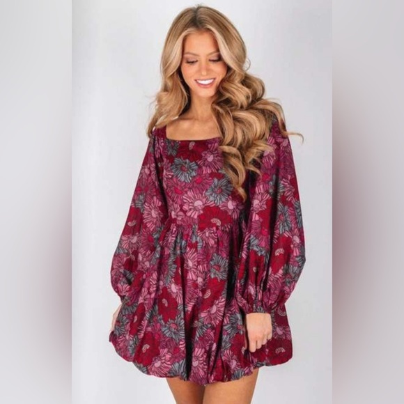 Ruthie Grace Olivaceous floral mini dress - Picture 2 of 5